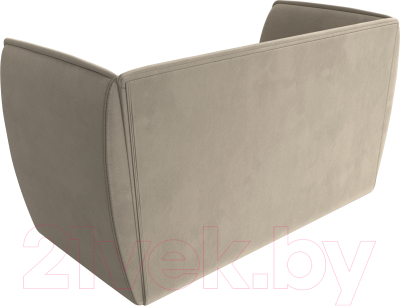 Диван Лига Диванов Бергамо 2-х местный / 112049 (микровельвет бежевый)