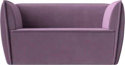 Диван Лига Диванов Бергамо 2-х местный / 112061 (микровельвет сиреневый)