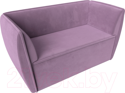 Диван Лига Диванов Бергамо 2-х местный / 112061 (микровельвет сиреневый)