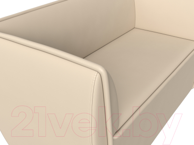 Диван Лига Диванов Бергамо 2-х местный / 112074 (экокожа бежевый)