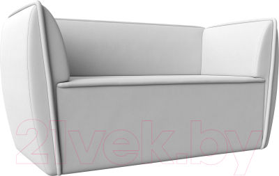 Диван Лига Диванов Бергамо 2-х местный / 112076 (экокожа белый) - фото