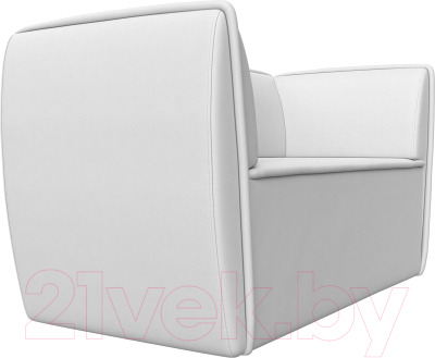 Диван Лига Диванов Бергамо 2-х местный / 112076 (экокожа белый)