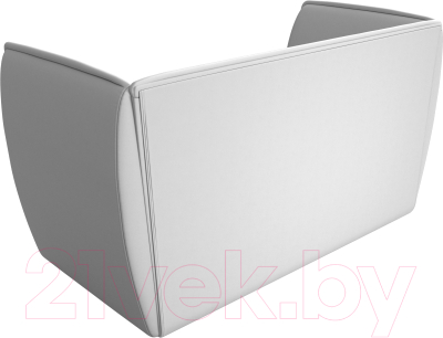 Диван Лига Диванов Бергамо 2-х местный / 112076 (экокожа белый)