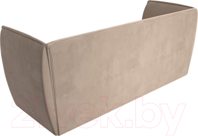 Диван Лига Диванов Бергамо 3-х местный / 112082 (велюр бежевый)