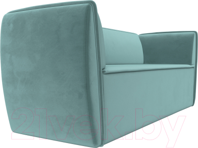 Диван Лига Диванов Бергамо 3-х местный / 112084 (велюр бирюзовый)