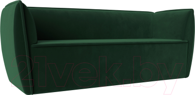 Диван Лига Диванов Бергамо 3-х местный / 112088 (велюр зеленый) - фото