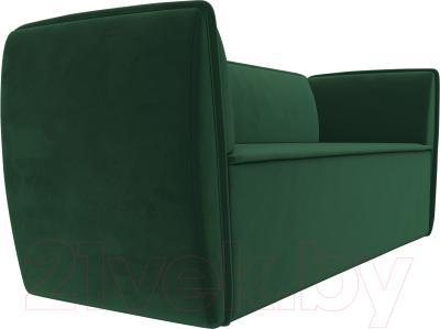 Диван Лига Диванов Бергамо 3-х местный / 112088 (велюр зеленый)