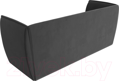 Диван Лига Диванов Бергамо 3-х местный / 112092 (велюр серый)