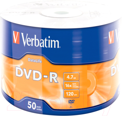 Набор дисков DVD-R Verbatim 16x 4.7Гб DL / 43791 - фото