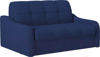 Диван Mebel-Ars Лидер НПБ 120x200 (Vivaldi 14 синий) - фото