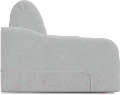 Диван Mebel-Ars Лидер НПБ 140x200 (Vivaldi 06 светло-серый)