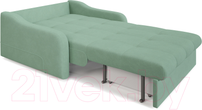 Диван Mebel-Ars Лидер НПБ 140x200 (Vivaldi 09 мятный)