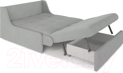 Диван Mebel-Ars Фаворит ППУ 180x200 (Vivaldi 06 светло-серый)