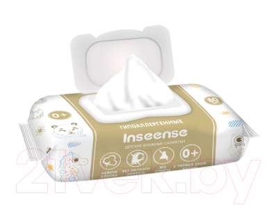 Влажные салфетки детские Inseense С экстрактом ромашки и витамином Е