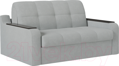 Диван Mebel-Ars Кэнди НПБ 140x200 (Vivaldi 06 светло-серый) - фото