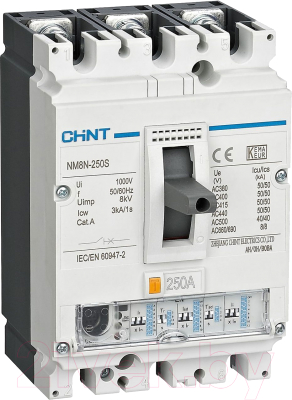 Выключатель автоматический Chint 3п 250А 50кА NM8N-250S EN / 271335 - фото
