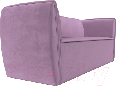 Диван Лига Диванов Бергамо 3-х местный / 112114 (микровельвет сиреневый)