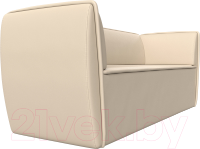 Диван Лига Диванов Бергамо 3-х местный / 112127 (экокожа бежевый)