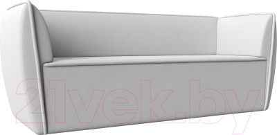 Диван Лига Диванов Бергамо 3-х местный / 112129 (экокожа белый) - фото