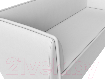 Диван Лига Диванов Бергамо 3-х местный / 112129 (экокожа белый)