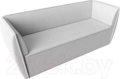 Диван Лига Диванов Бергамо 3-х местный / 112129 (экокожа белый)