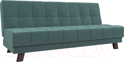 Диван Лига Диванов Винсент / 102865 (велюр бирюзовый) - фото