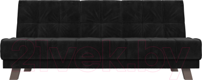 Диван Лига Диванов Винсент / 102871 (велюр черный)
