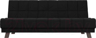Диван Лига Диванов Винсент / 102876 (микровельвет черный)