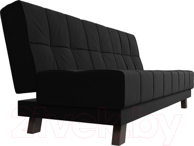 Диван Лига Диванов Винсент / 102876 (микровельвет черный)
