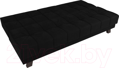 Диван Лига Диванов Винсент / 102876 (микровельвет черный)