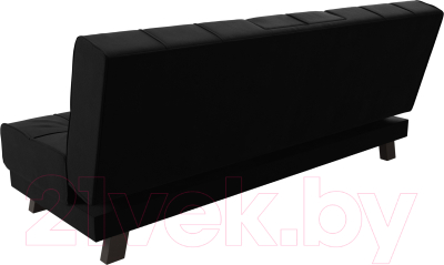 Диван Лига Диванов Винсент / 102876 (микровельвет черный)
