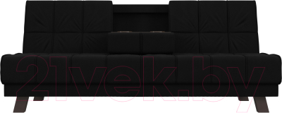 Диван Лига Диванов Винсент / 102876 (микровельвет черный)