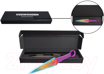 Нож игрушечный VozWooden Кунай Призма Стандофф 2 / 1001-0904