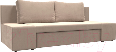 Диван Лига Диванов Сан Марко / 114008 (велюр бежевый) - фото