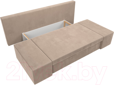 Диван Лига Диванов Сан Марко / 114008 (велюр бежевый)