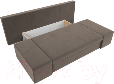 Диван Лига Диванов Сан Марко / 114012 (велюр коричневый)