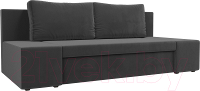 Диван Лига Диванов Сан Марко / 114013 (велюр серый) - фото