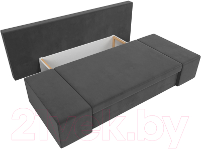 Диван Лига Диванов Сан Марко / 114013 (велюр серый)