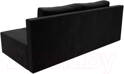 Диван Лига Диванов Сан Марко / 114015 (велюр черный)