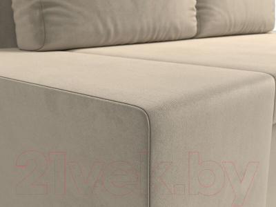 Диван Лига Диванов Сан Марко / 114016 (микровельвет бежевый)