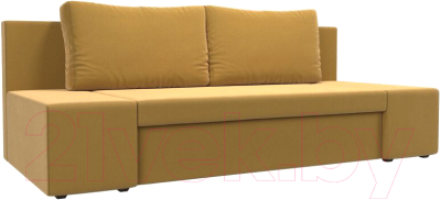 Диван Лига Диванов Сан Марко / 114017 (микровельвет желтый) - фото