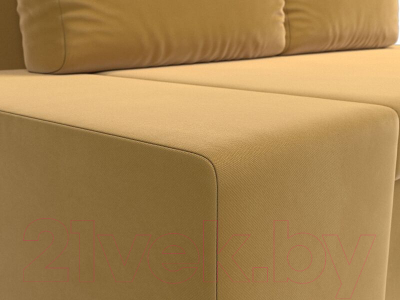 Диван Лига Диванов Сан Марко / 114017 (микровельвет желтый)