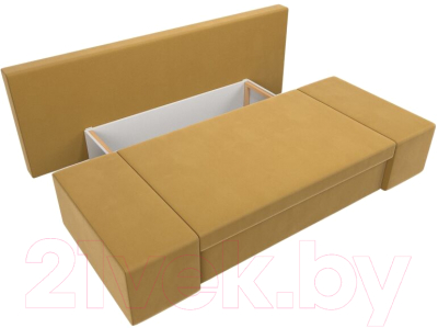 Диван Лига Диванов Сан Марко / 114017 (микровельвет желтый)