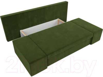 Диван Лига Диванов Сан Марко / 114018 (микровельвет зеленый)