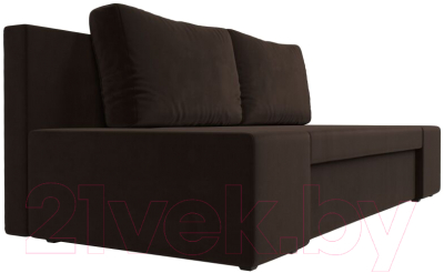 Диван Лига Диванов Сан Марко / 114020 (микровельвет коричневый)