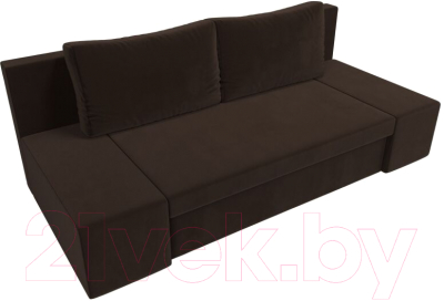 Диван Лига Диванов Сан Марко / 114020 (микровельвет коричневый)