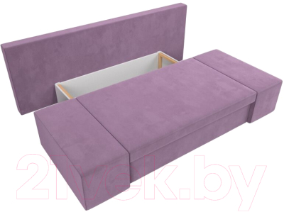 Диван Лига Диванов Сан Марко / 114021 (микровельвет сиреневый)