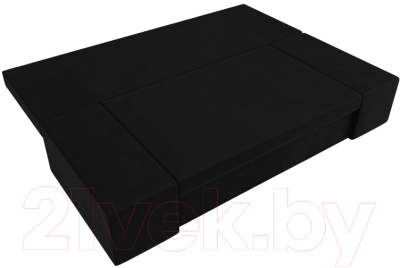 Диван Лига Диванов Сан Марко / 114023 (микровельвет черный)