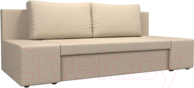 Диван Лига Диванов Сан Марко / 114027 (экокожа бежевый) - фото