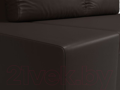 Диван Лига Диванов Сан Марко / 114029 (экокожа коричневый)
